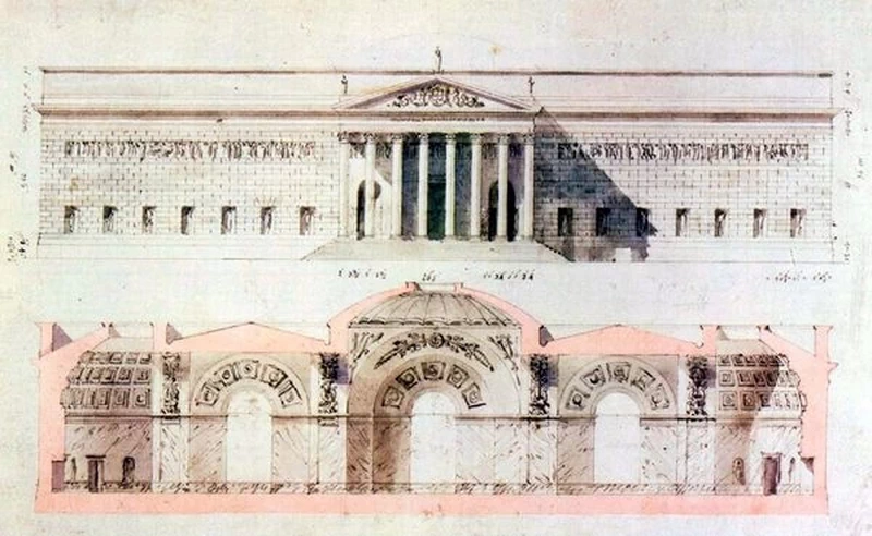 Studi per palazzi a Monaco di Baviera